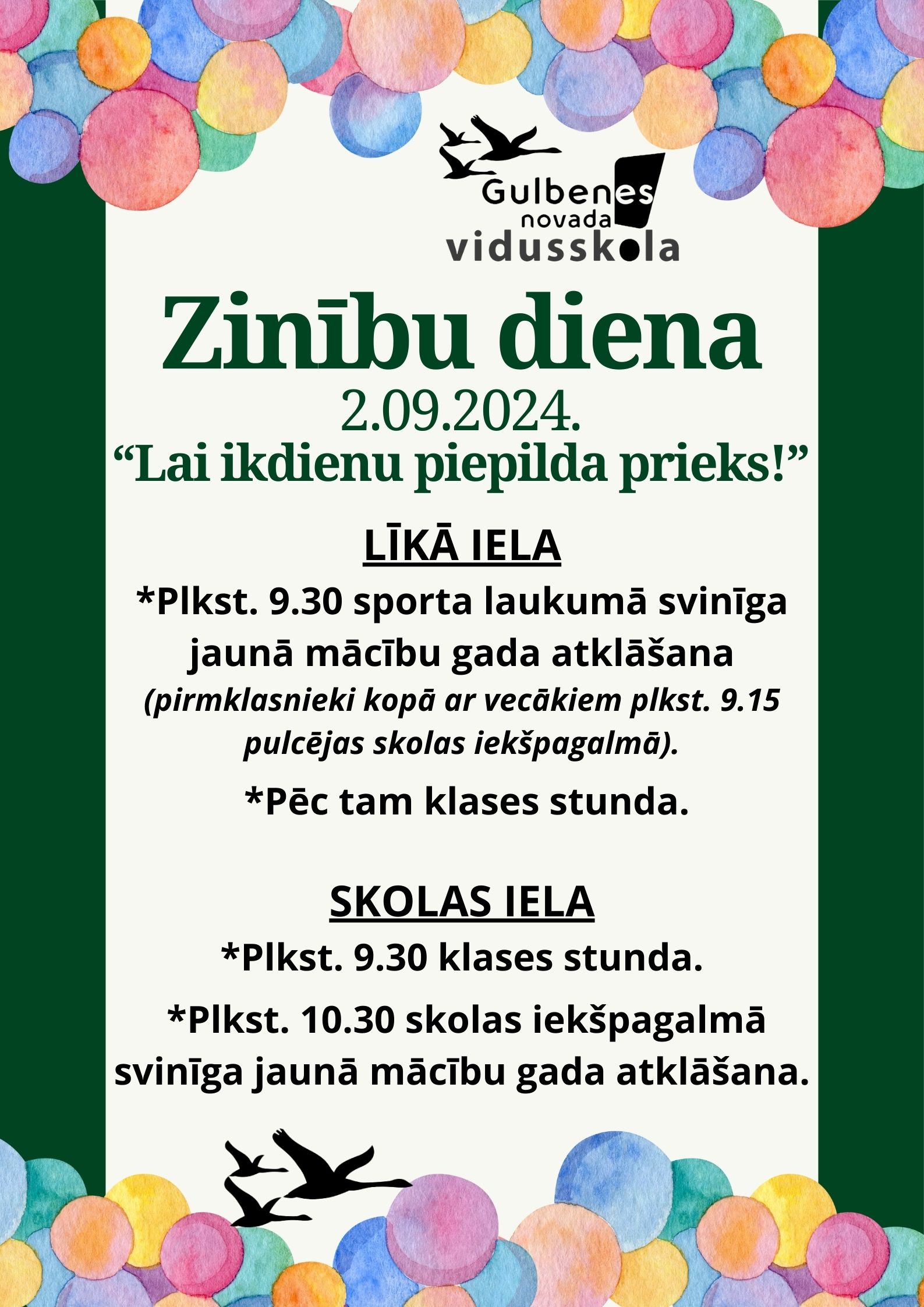 Tiekamies Zinību dienā!