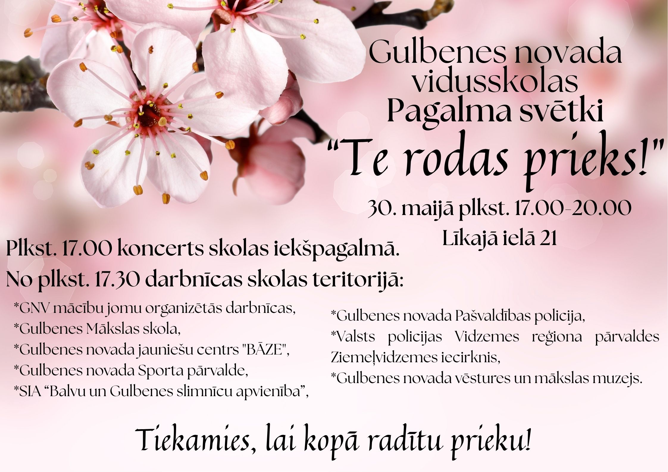 Tiekamies Pagalma svētkos, lai kopā radītu prieku!
