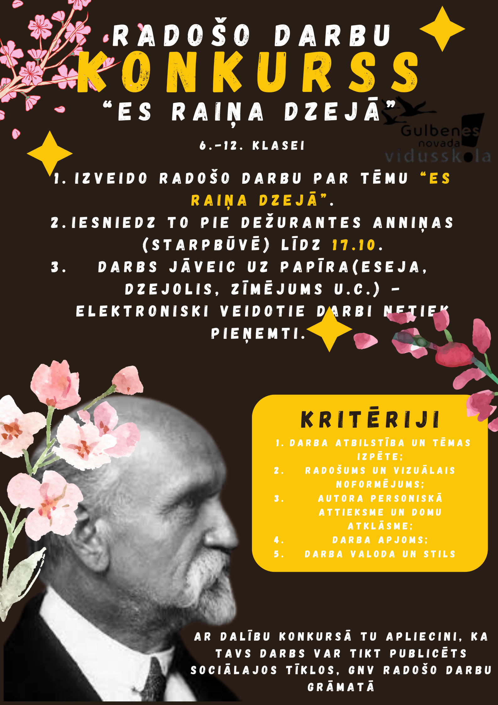 Piedalies radošo darbu konkursā!