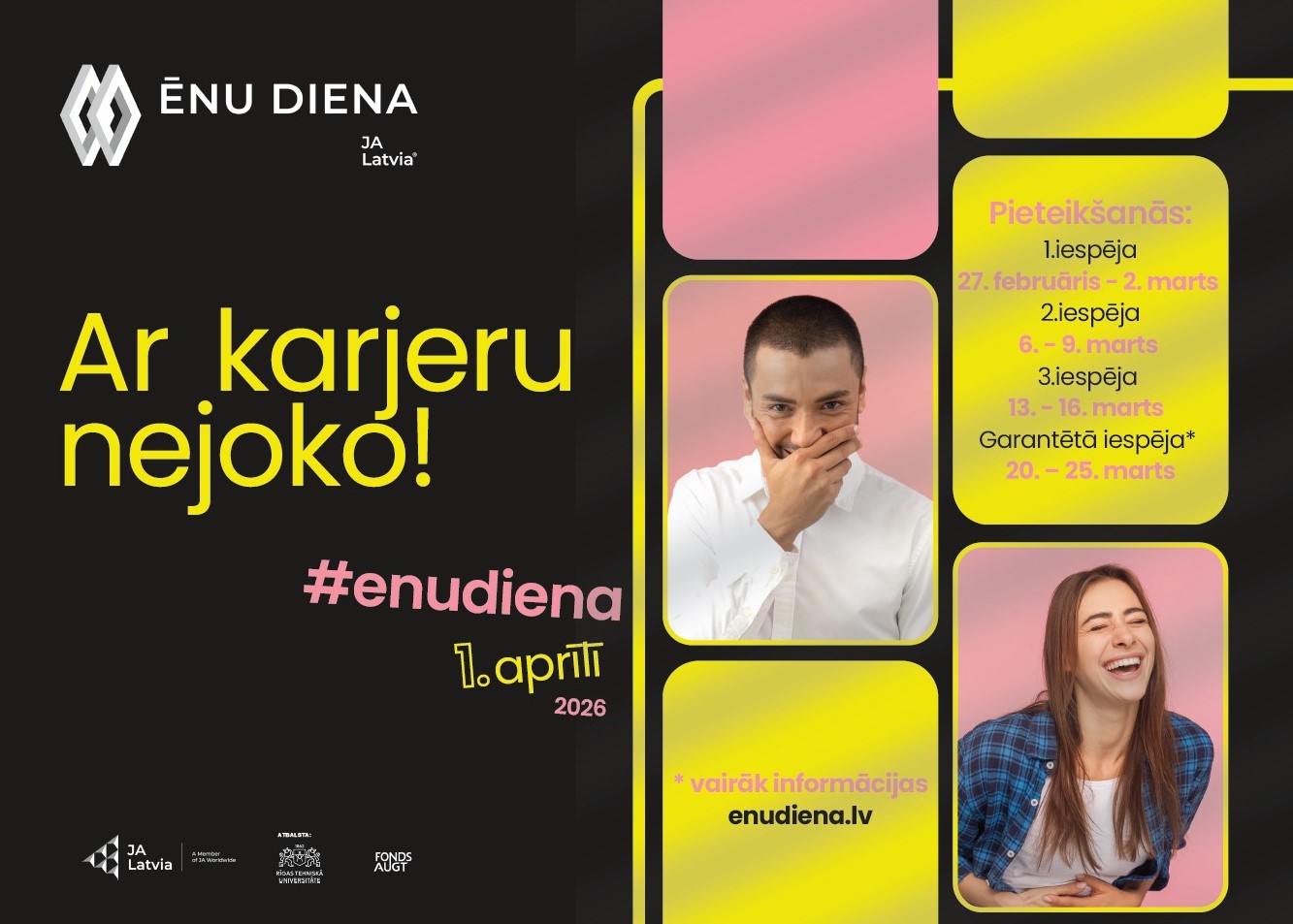 1.aprīlis – Ēnu diena “Ar karjeru nejoko!”
