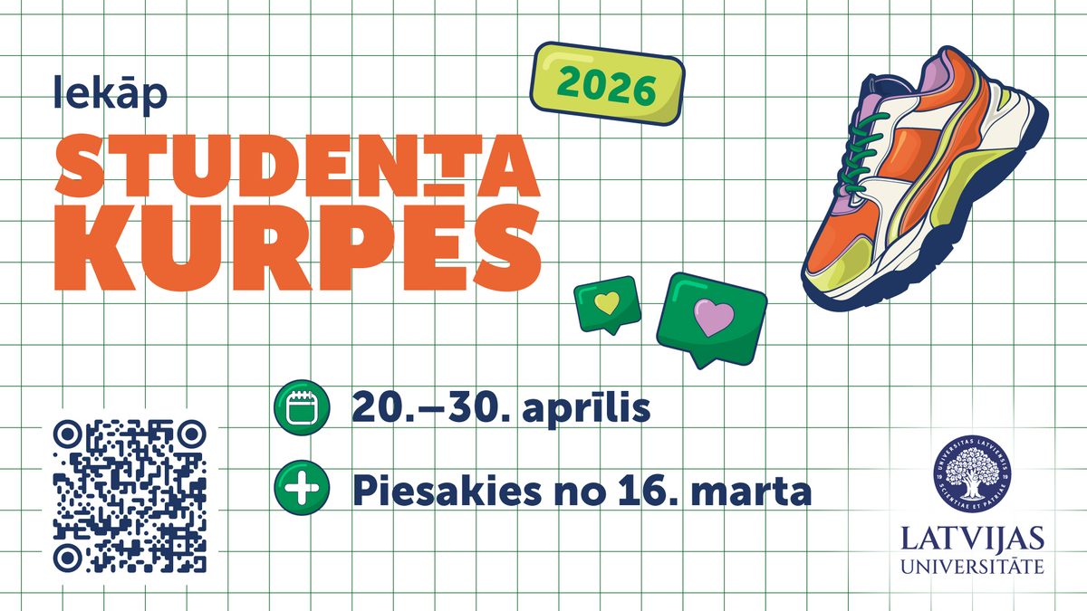 Iekāp studenta kurpēs!