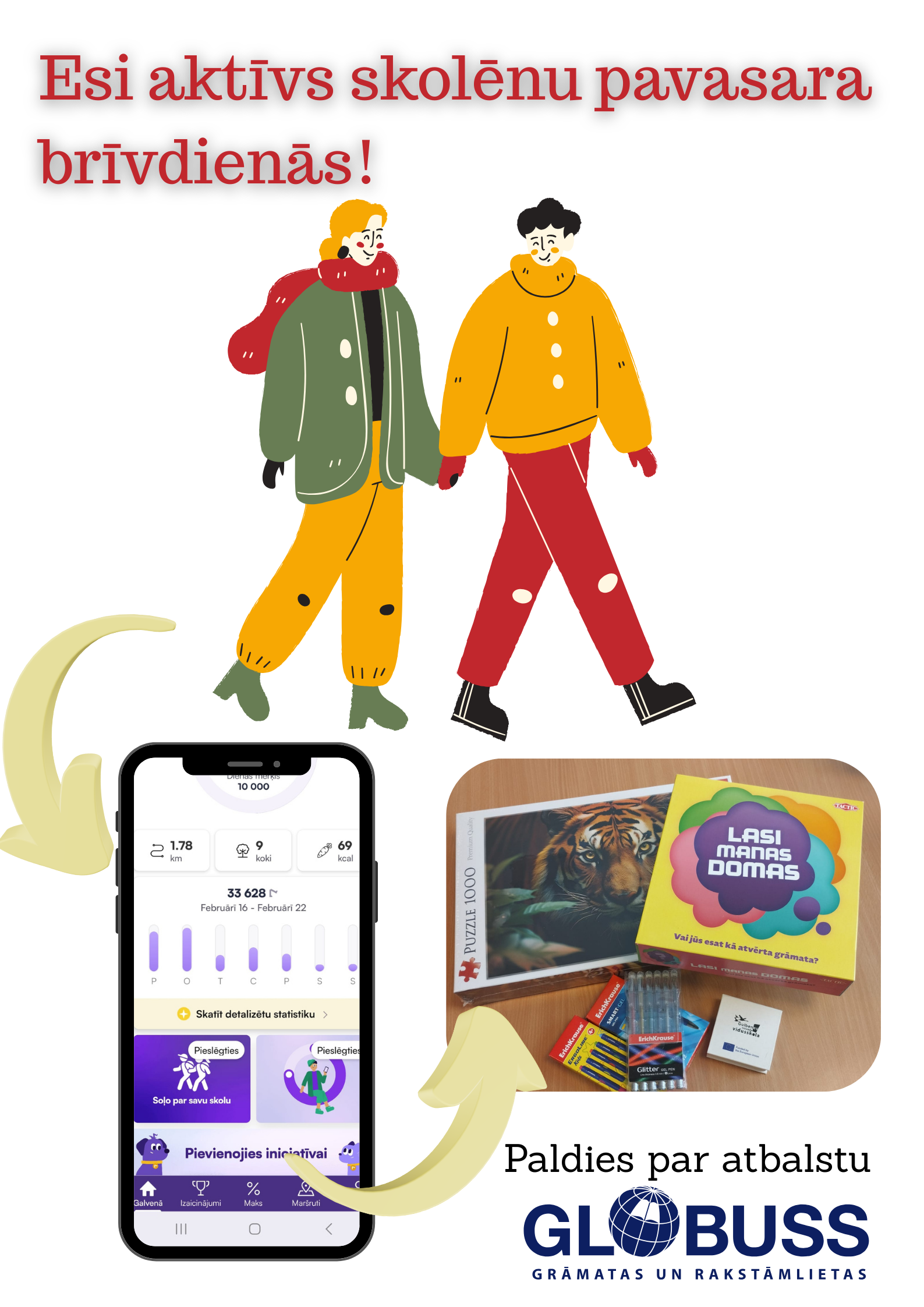 Izaicinājuma “Esi aktīvs skolēnu pavasara brīvdienās!” rezultāti