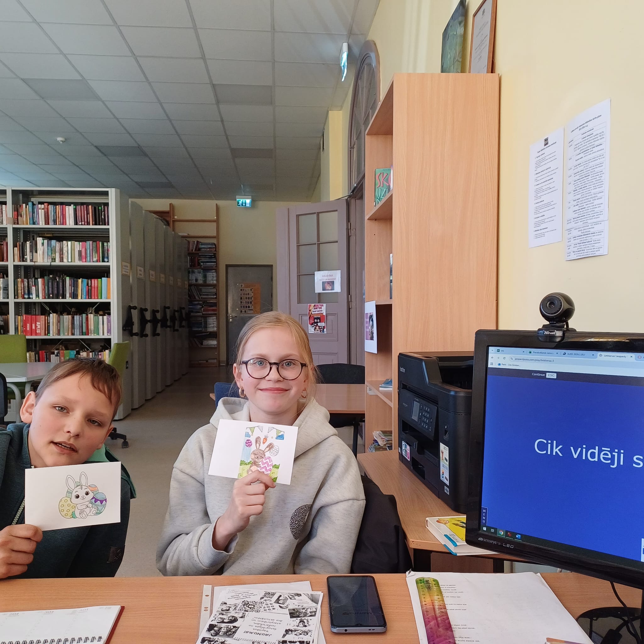 Arī Skolas ielas bibliotēkā gaida Lieldienas!